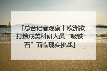 总台记者观察丨欧洲欲打造成美科研人员“吸铁石”面临现实挑战